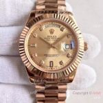 High Quality Replica Rolex Presidential Day-Date 40MM Watch MingZhu Movement Rose Gold Dial